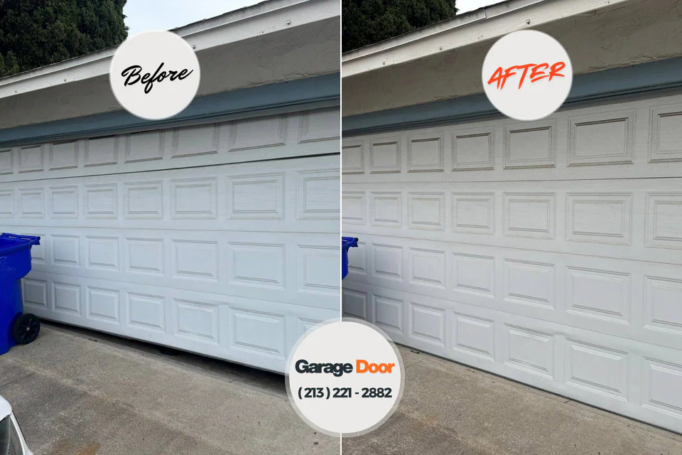 Before and after: garage door installation West Salem, OH